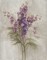 Purple Larkspur Garden on Grey Poster Print by Albena Hristova - Item # VARPDX24465
